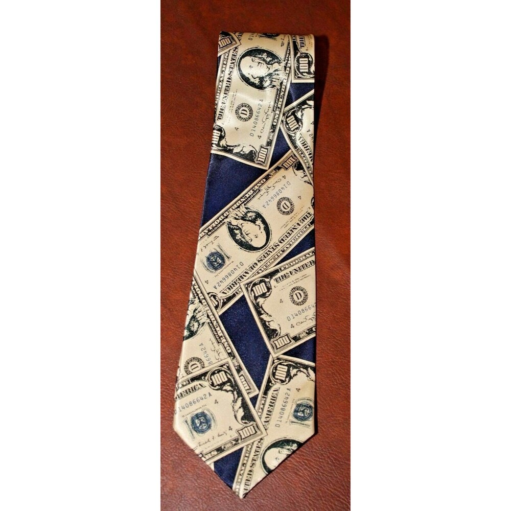 Empire High Fashion 100 Dollar Bill Neck Tie Great for Bank Teller